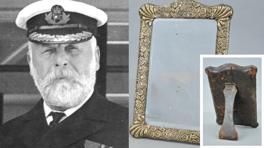 ‘Haunted mirror’ owned by Titanic’s doomed captain could fetch £10k (PHOTOS)