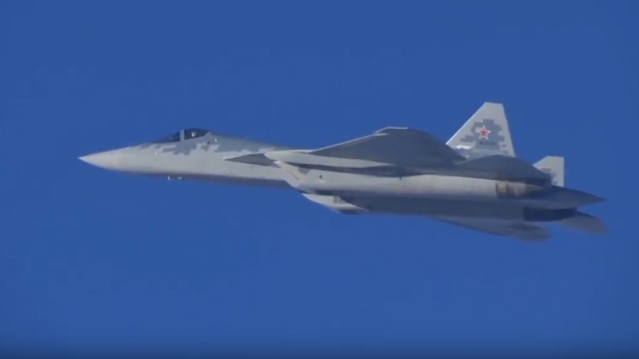 WATCH Russia’s Su-57 stealth jets fly their 1st combat mission in Syria in rare MoD VIDEO