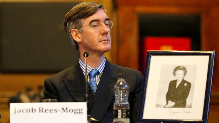 ‘Something out of a Hammer Horror film’: Social media reacts to picture of Rees-Mogg with nanny
