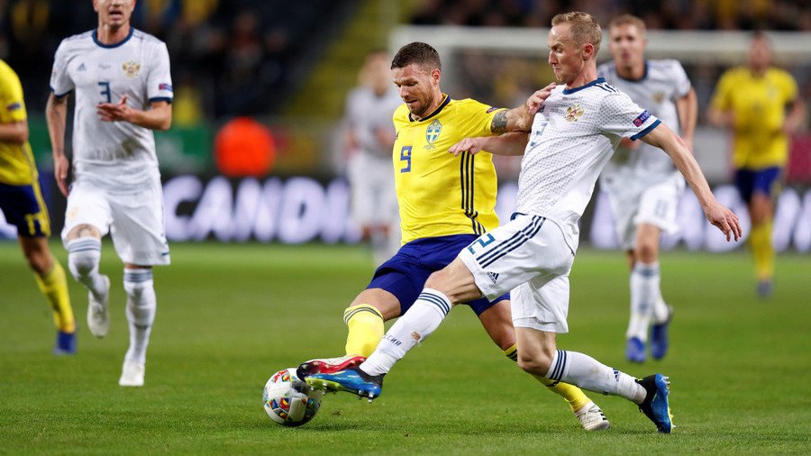 Russia miss out on UEFA Nations League promotion after defeat in Sweden 