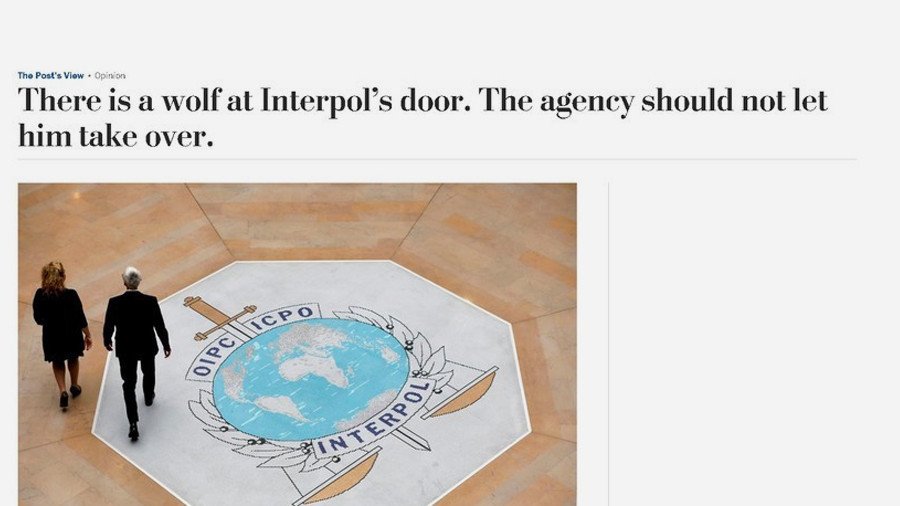 A Russian not becoming head of Interpol is bigger news than the person who did