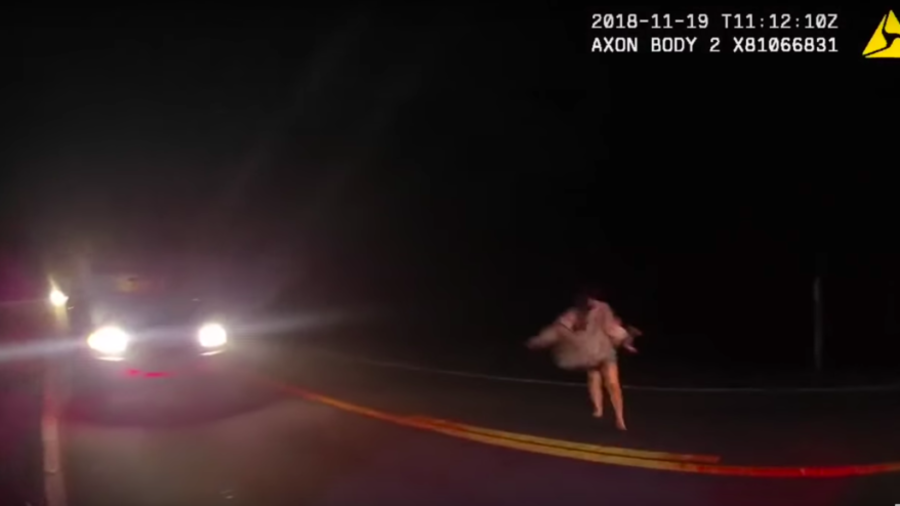 Drug-crazed mom drops her infant as she runs from cops (VIDEO)