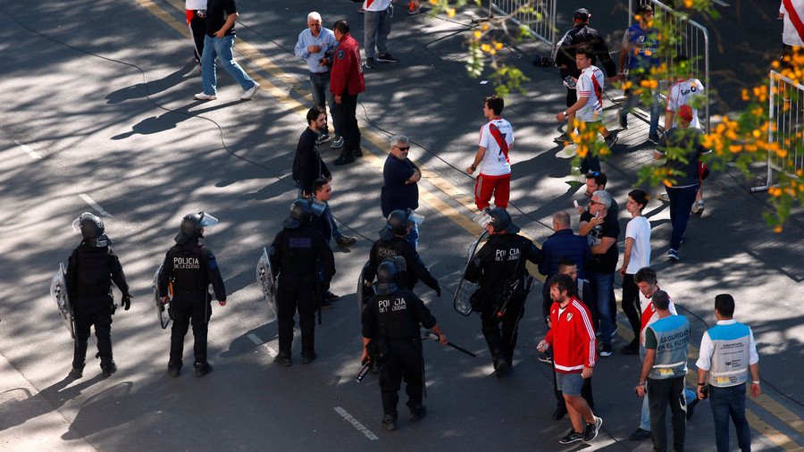 'I thought it was a suicide bomber': Fan straps flares to LITTLE GIRL ahead of Copa final (VIDEO)