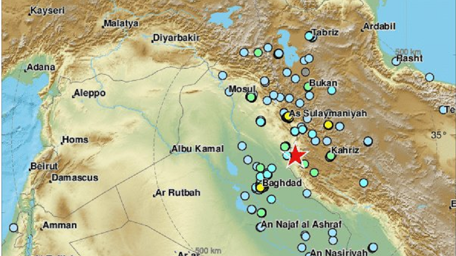 6.3 magnitude earthquake hits Iran-Iraq border