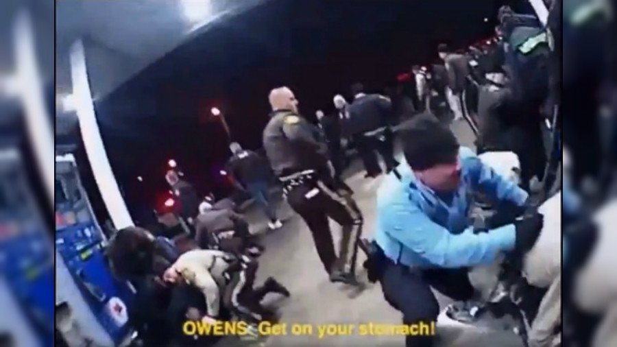 ‘I kicked him like there was no f**king tomorrow’: Cops joke about brutality in bodycam VIDEO
