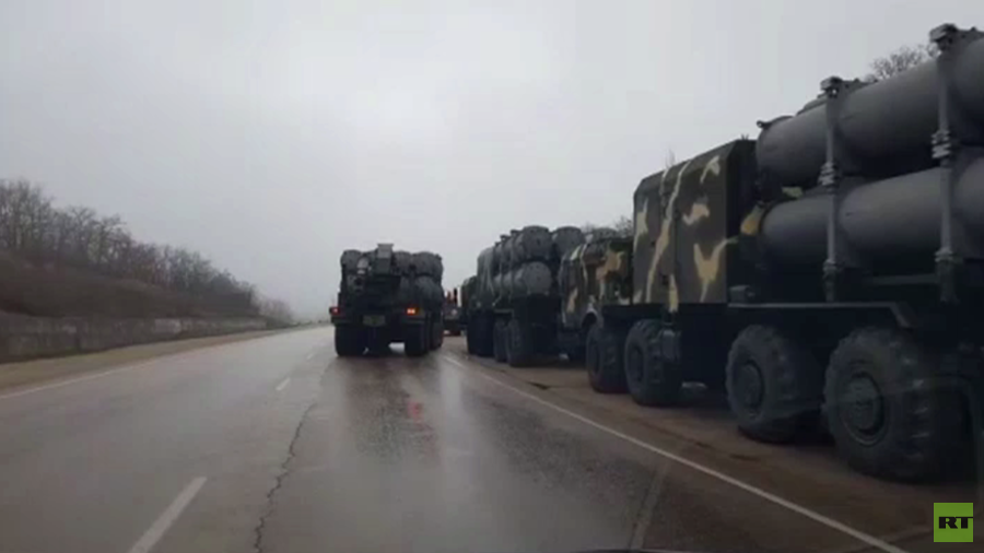 Russian anti-ship missiles filmed moving towards Kerch after flare-up with Ukraine (VIDEO)