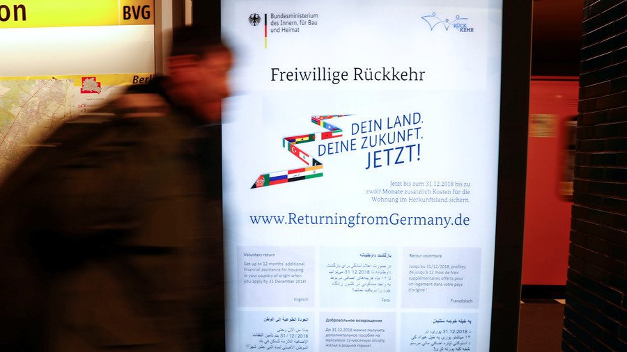 ‘Your land, your future’! Germany offers migrants cash to go home in controversial ad campaign — RT World News