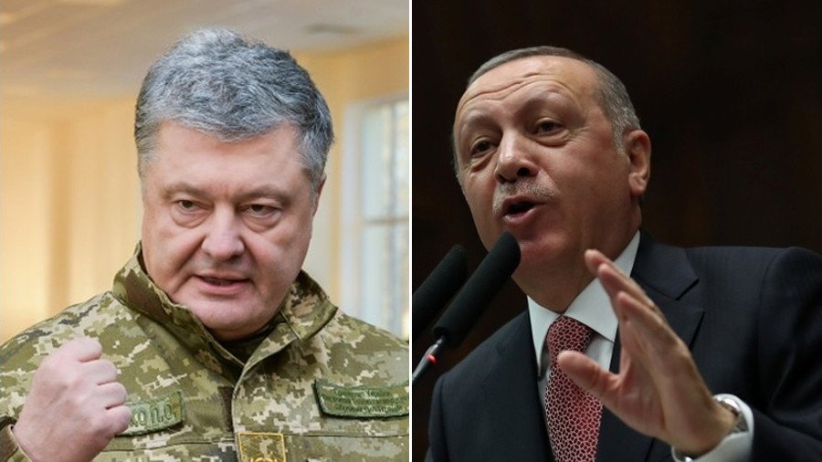 Turkey's Erdogan calls for 'sea of peace' after Kerch standoff while Kiev beats the drums of war