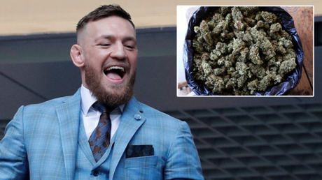 Joint venture: Conor McGregor has ‘some giggle’ smoking Mike Tyson's home grown marijuana (PHOTOS)