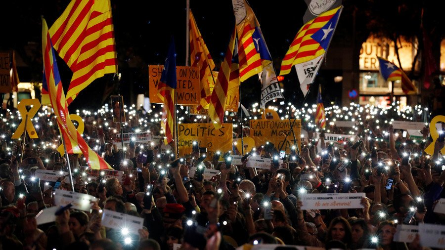 Jailed Catalan leaders go on hunger strike in protest of Madrid hampering European court appeal