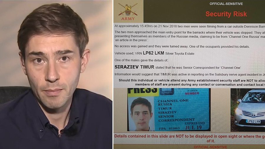 ‘We never sought to enter UK base, guards talked to us’ – Russian reporter accused of ‘spying’