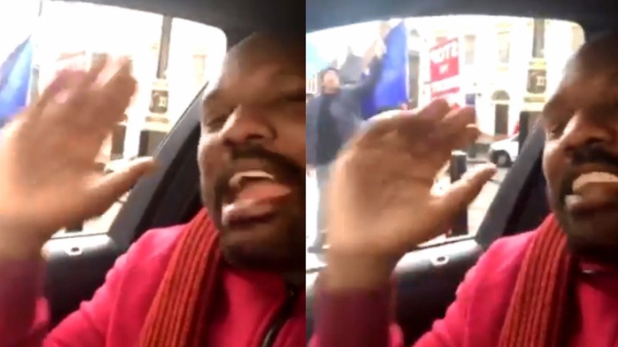 'You’re wasting your time, we’ve voted, it’s done!': British boxer rant to Brexit protesters (VIDEO)