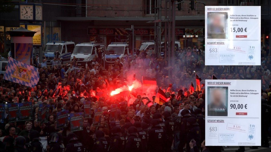 Headhunt for right-wingers? Police to look into activists paying to dox ‘idiot’ Chemnitz protesters 
