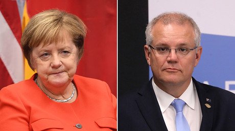 Who are you? Merkel uses cheat sheet to read up on new Australian PM before G20 meeting