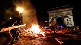 100s detained, tear gas fired: Yellow Vest mayhem hits Paris on 4th weekend