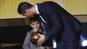 'Mini Cris' - Ronaldo Jr shows he's a chip off the old block with 1st football silverware