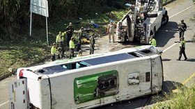 9 dead, including 4 children, in Colombian basketball team bus crash - reports