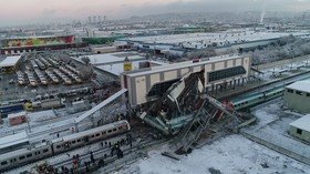 DRONE VIDEO reveals deadly aftermath of Turkish train crash