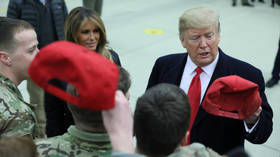 Trump meets US troops in Germany after surprise visit to Iraq