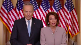 Angry parents & a paltry podium: Pelosi & Schumer make perfect meme fodder with joint address