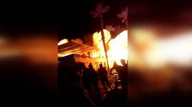 HUGE blast in Peru beach club caught on VIDEO