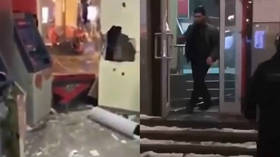 MMA fighter destroys bank branch in Moscow, walks out to be arrested (VIDEO)