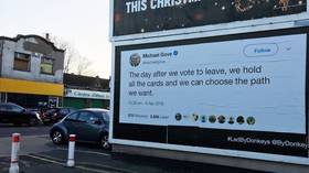 Anti-Brexit group expertly trolls politicians by simply posting past TWEETS on huge billboards