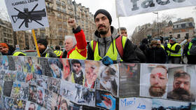 Look into their eyes: Yellow Vests march through Paris blaming police for bloody violence (VIDEOS)