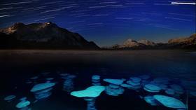 Frozen methane clouds swarm like icy jellyfish in Alberta lake (PHOTOS, VIDEOS)