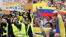 Repeat after me, protests in Venezuela good, protests in France bad!