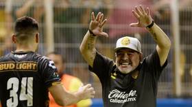 Maradona breaks out dance moves after Dorados victory to put health scare behind him (VIDEO)