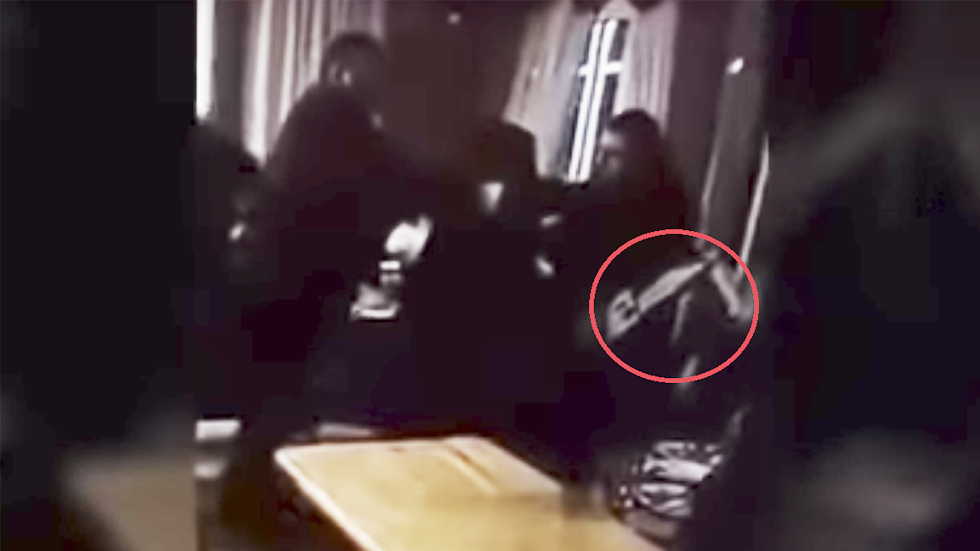 Bar guests in Russia narrowly escape CHAINSAW MASSACRE as man tries to ...