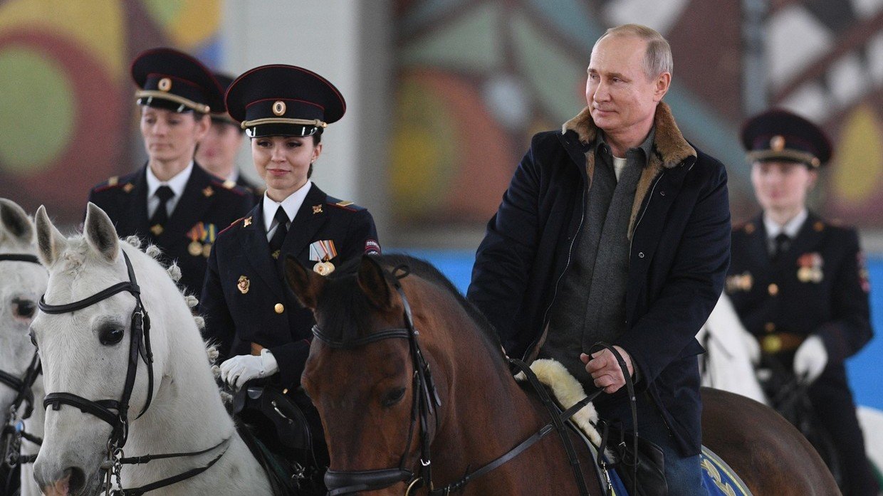 putin riding horse