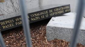 ‘History repeats itself’: Vandals target Jewish memorial stone for synagogue destroyed by Nazis