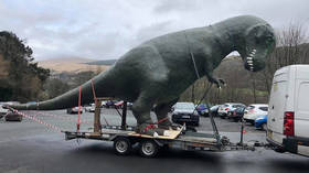 Sight for ’saur eyes? Welsh man buys 15ft dino for his garden, becomes internet hero (PHOTOS)