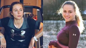 'So happy': Teen racer Sophia Floersch returns to track months after breaking back in horror smash