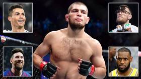 Big hitters: Khabib Nurmagomedov listed among the world's most famous sports stars in new ESPN list