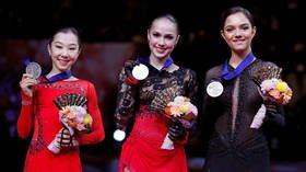 Russian figure skating star Alina Zagitova wins gold at world championships 