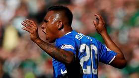 Baddest boy in football? Rangers’ Morelos picks up FIFTH red card of season for elbow vs Celtic 