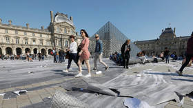 Incredible Louvre art installation left in shreds by visitors hours after completion (PHOTOS)