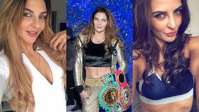 Lady Hammer - Meet the boxer & underwear model hoping to unify the world middleweight belts (PHOTOS)
