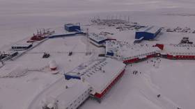 Blooming in the Arctic: Russian military show off advanced Northern Clover base in DRONE OVERFLIGHT