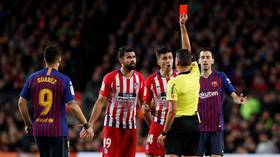 ‘I sh*t on your mother’: Diego Costa facing extended ban for referee rant as star sees red vs Barca