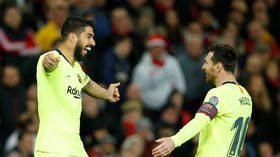 Suarez beats boos boys as Barcelona lead Man United 1-0 in UCL quarterfinal