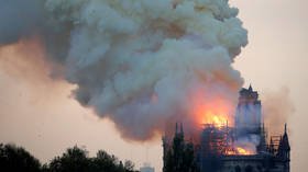 Towering inferno at Notre Dame Cathedral captured by police drone