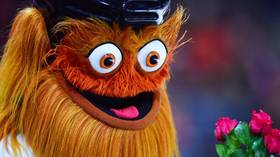 ‘He said yes!’ Gritty the Flayers’ mascot ‘proposes’ to newly-appointed coach with whistle