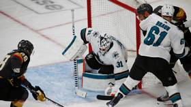 Martin Jones makes monster save to secure win for San Jose Sharks (VIDEO)