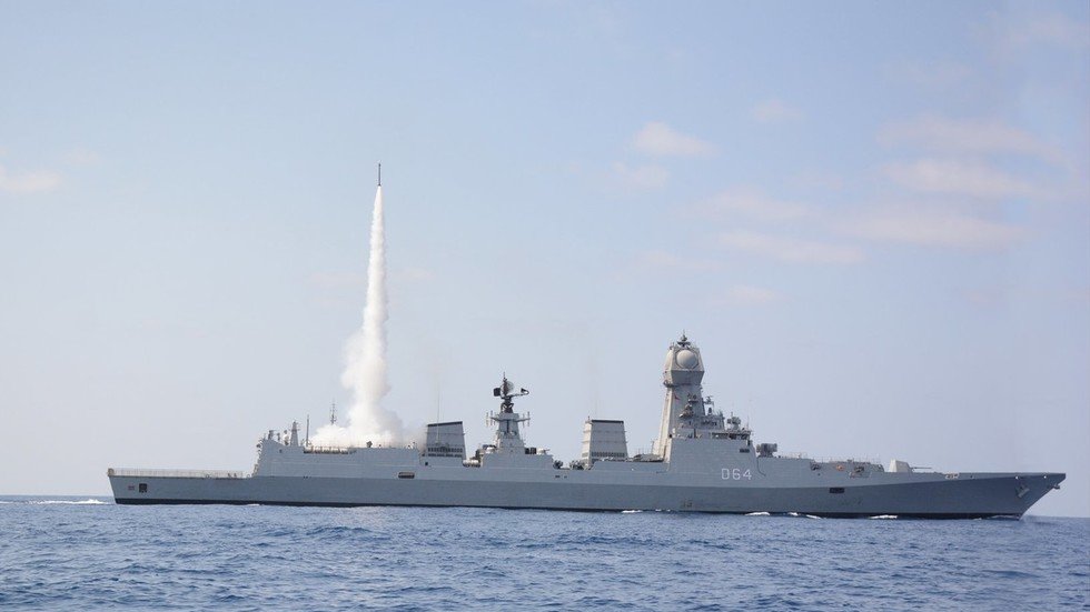 Indian Navy test fires medium range air defense missile, boasts ...