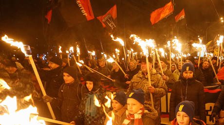 FILE PHOTO: A Ukrainian nationalist rally in Kiev