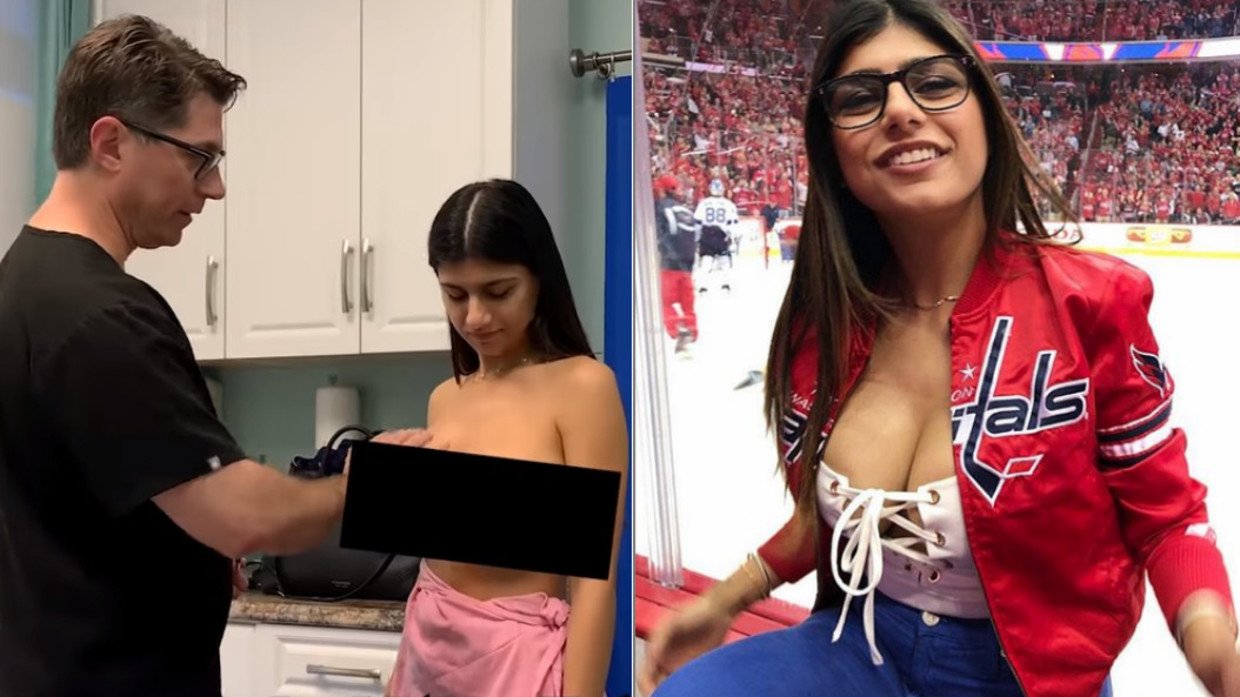 Mia Khalifa Boob Job - Ex-porn star Mia Khalifa shares video from breast surgery after being hit  by hockey puck â€” RT Sport News